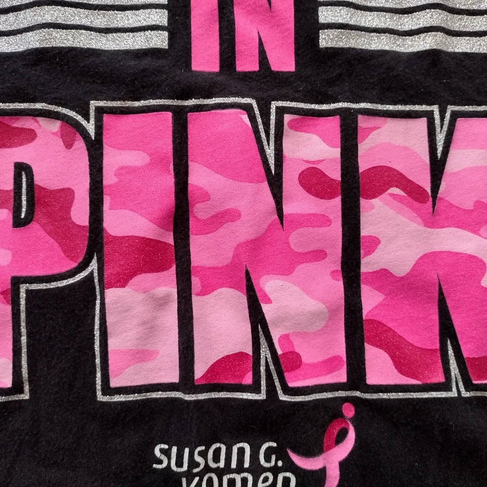 "SOLD 🪖 in PINK" Susan G Komen T-shirt - Picture 9 of 13
